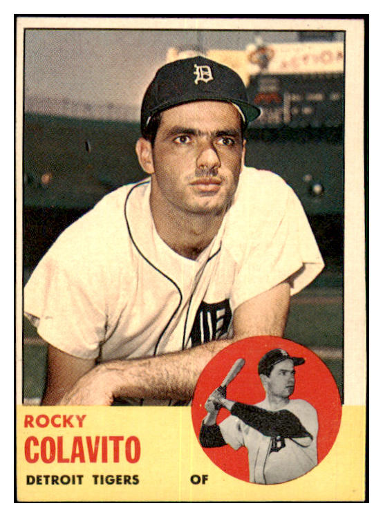 1963 Topps Baseball #240 Rocky Colavito Tigers EX+/EX-MT 477853