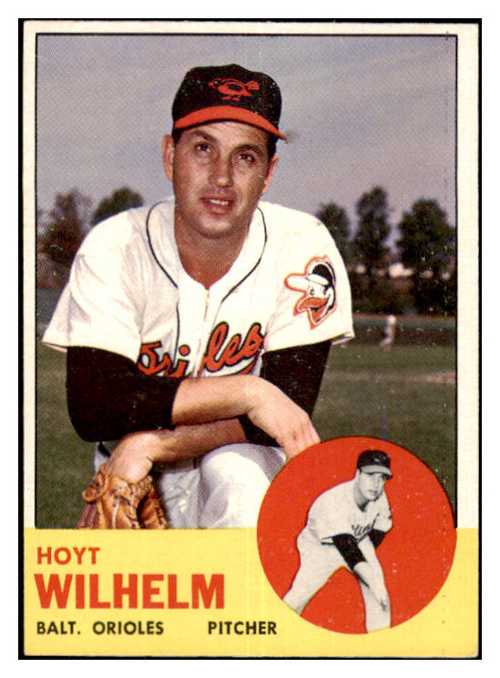 1963 Topps Baseball #108 Hoyt Wilhelm Orioles EX+/EX-MT 477855