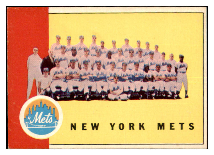 1963 Topps Baseball #473 New York Mets Team EX+/EX-MT 477857
