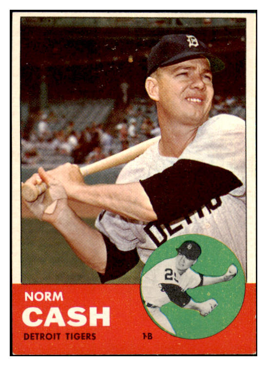 1963 Topps Baseball #445 Norm Cash Tigers EX-MT 477869