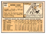 1963 Topps Baseball #445 Norm Cash Tigers EX-MT 477869