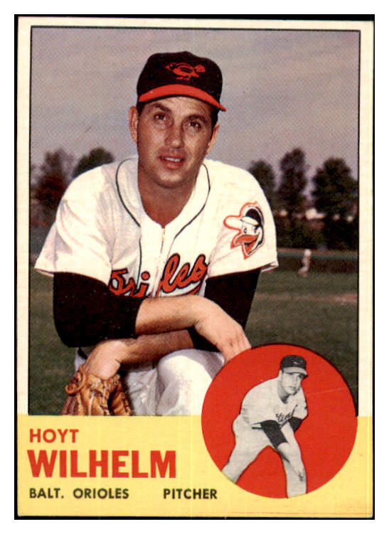 1963 Topps Baseball #108 Hoyt Wilhelm Orioles EX-MT 477886