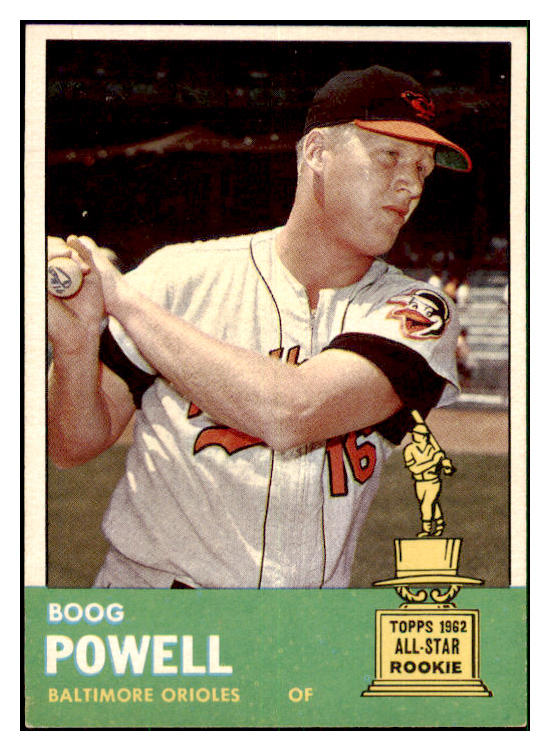 1963 Topps Baseball #398 Boog Powell Orioles EX-MT 477890