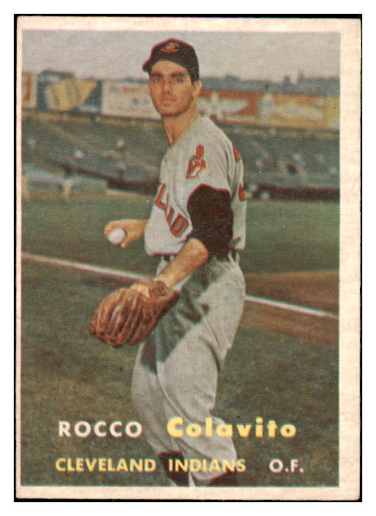 1957 Topps Baseball #212 Rocky Colavito Indians EX+/EX-MT 477902