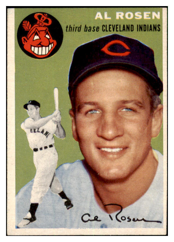 1954 Topps Baseball #015 Al Rosen Indians EX-MT 477912