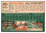 1954 Topps Baseball #016 Vic Janowicz Pirates EX-MT 477915