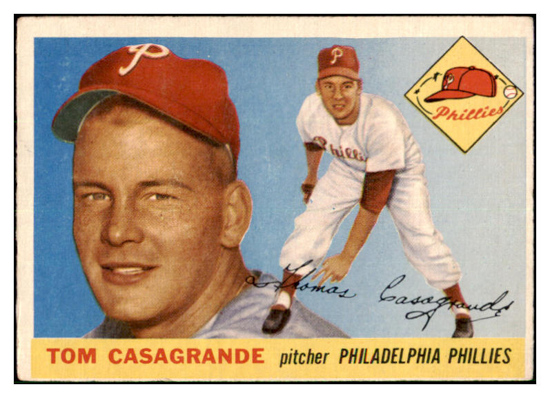 1955 Topps Baseball #167 Tom Casagrande Phillies VG-EX 477926