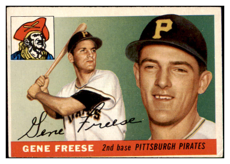 1955 Topps Baseball #205 Gene Freese Pirates VG 477932
