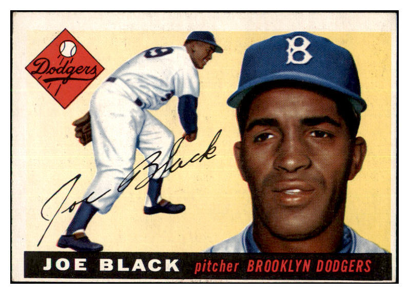 1955 Topps Baseball #156 Joe Black Dodgers EX-MT 477933