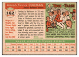 1955 Topps Baseball #162 Joe Coleman Orioles EX-MT 477934