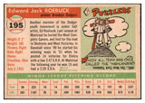 1955 Topps Baseball #195 Ed Roebuck Dodgers NR-MT 477938