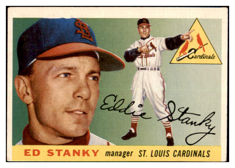1955 Topps Baseball #191 Eddie Stanky Cardinals EX+/EX-MT 477946
