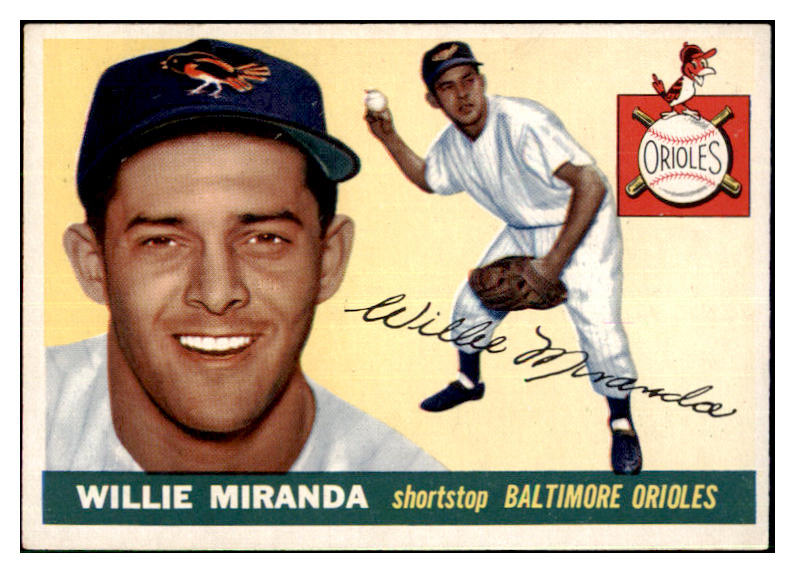 1955 Topps Baseball #154 Willie Miranda Orioles EX+/EX-MT 477954