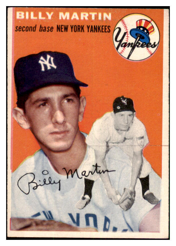 1954 Topps Baseball #013 Billy Martin Yankees VG-EX 477960