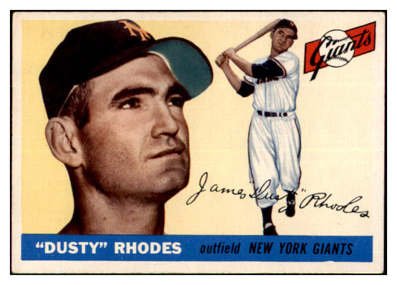 1955 Topps Baseball #001 Dusty Rhodes Giants VG-EX 477965