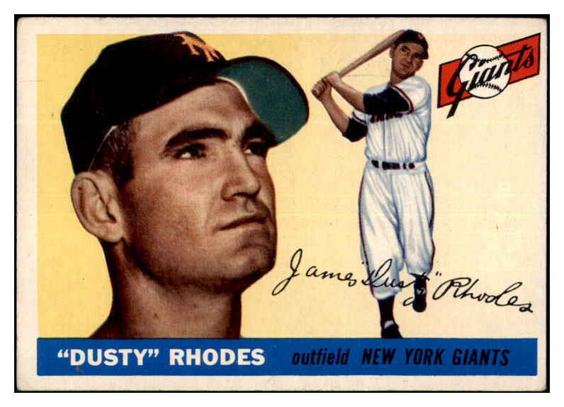 1955 Topps Baseball #001 Dusty Rhodes Giants VG-EX 477969