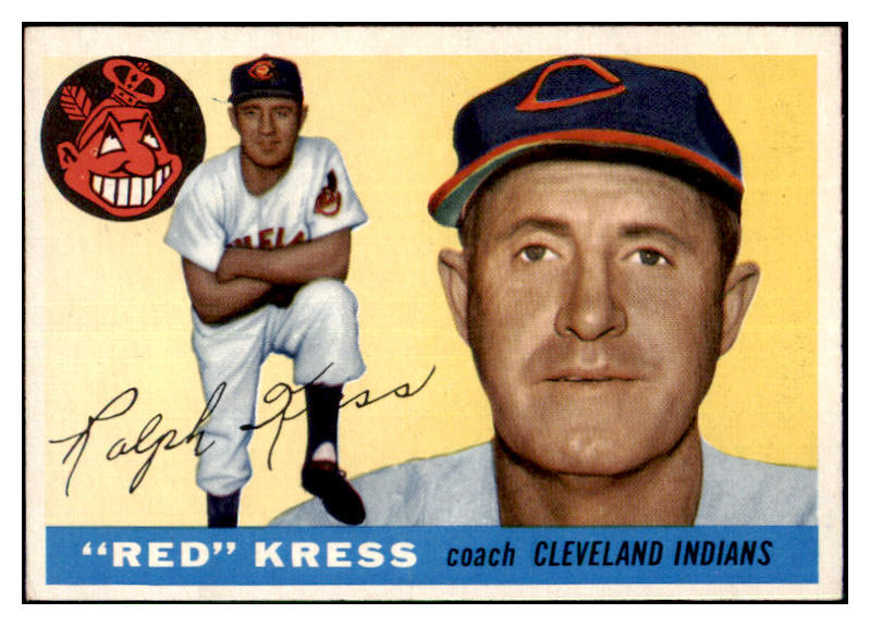 1955 Topps Baseball #151 Ralph Kress Indians EX 477971