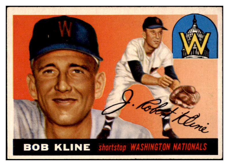 1955 Topps Baseball #173 Bob Kline Senators EX 477972