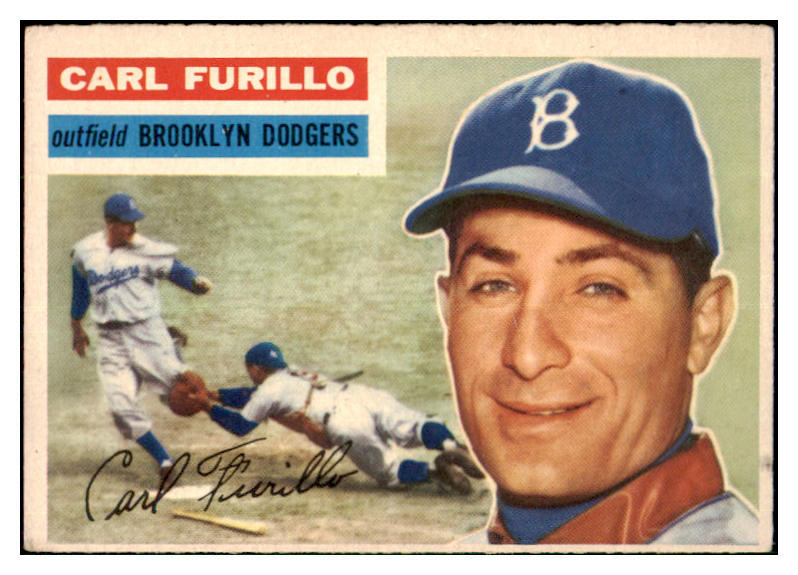 1956 Topps Baseball #190 Carl Furillo Dodgers VG-EX 477973