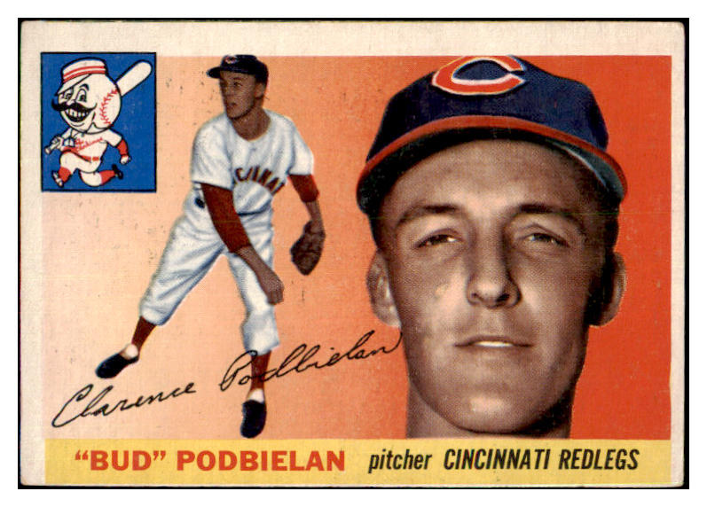 1955 Topps Baseball #153 Bud Podbielan Reds VG-EX 477984