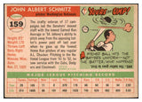 1955 Topps Baseball #159 Johnny Schmitz Senators VG-EX 477986
