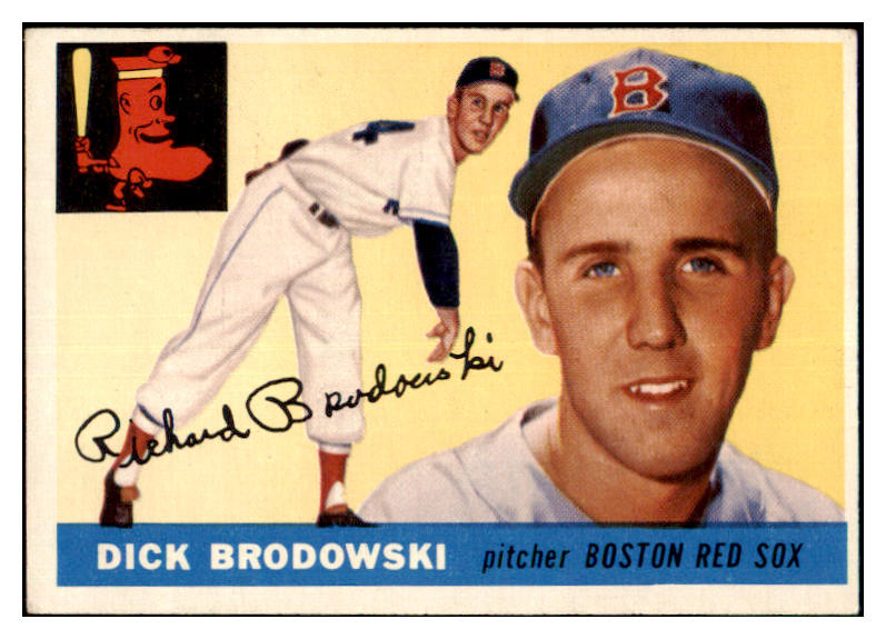 1955 Topps Baseball #171 Dick Brodowski Red Sox VG-EX 477993