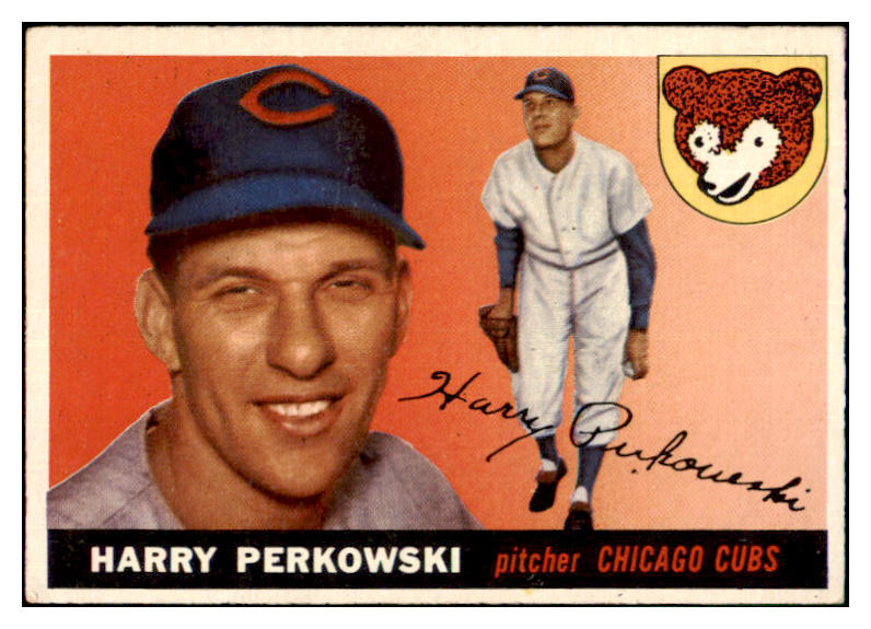 1955 Topps Baseball #184 Harry Perkowski Cubs VG-EX 477996
