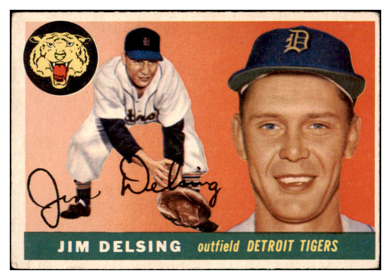 1955 Topps Baseball #192 Jim Delsing Tigers VG-EX 477998