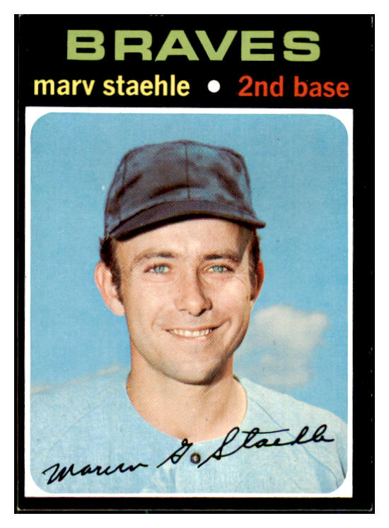 1971 Topps Baseball #663 Marv Staehle Braves EX-MT 478013
