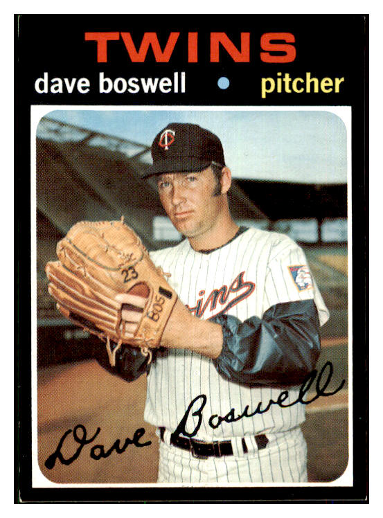 1971 Topps Baseball #675 Dave Boswell Twins EX-MT 478017
