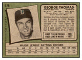 1971 Topps Baseball #678 George Thomas Red Sox EX-MT 478019