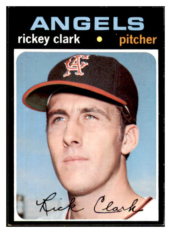 1971 Topps Baseball #697 Rickey Clark Angels EX-MT 478030
