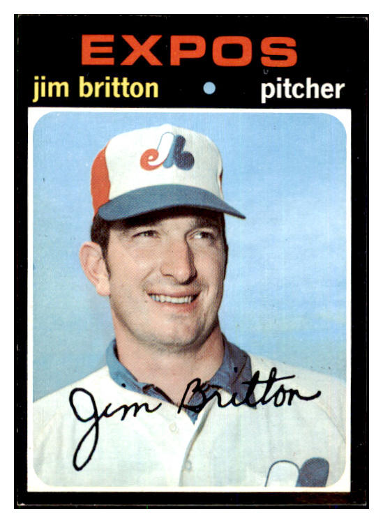 1971 Topps Baseball #699 Jim Britton Expos EX-MT 478031