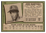 1971 Topps Baseball #712 Jose Martinez Pirates EX-MT 478036