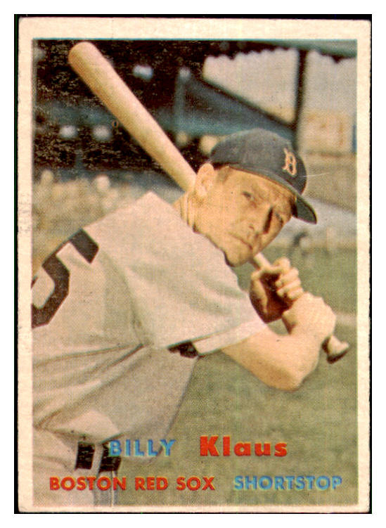 1957 Topps Baseball #292 Bill Klaus Red Sox VG-EX 478039