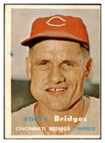 1957 Topps Baseball #294 Rocky Bridges Reds VG-EX 478042