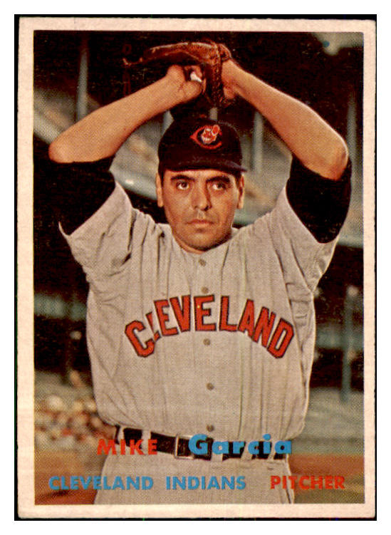 1957 Topps Baseball #300 Mike Garcia Indians VG-EX 478049