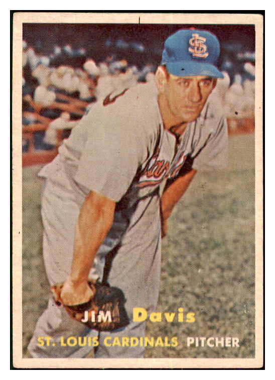 1957 Topps Baseball #273 Jim Davis Cardinals VG-EX 478066
