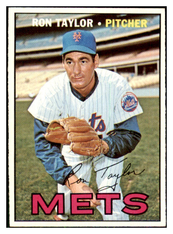 1967 Topps Baseball #606 Ron Taylor Mets EX-MT 478108