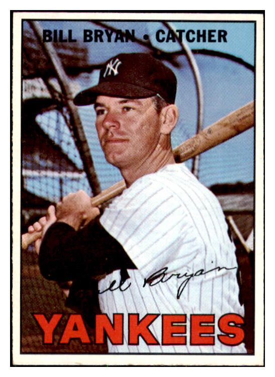 1967 Topps Baseball #601 Bill Bryan Yankees EX-MT 478109