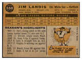 1960 Topps Baseball #550 Jim Landis White Sox VG-EX 478128