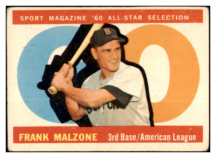 1960 Topps Baseball #557 Frank Malzone A.S. Red Sox VG-EX 478131