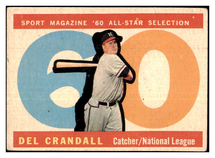 1960 Topps Baseball #568 Del Crandall A.S. Braves VG-EX 478133
