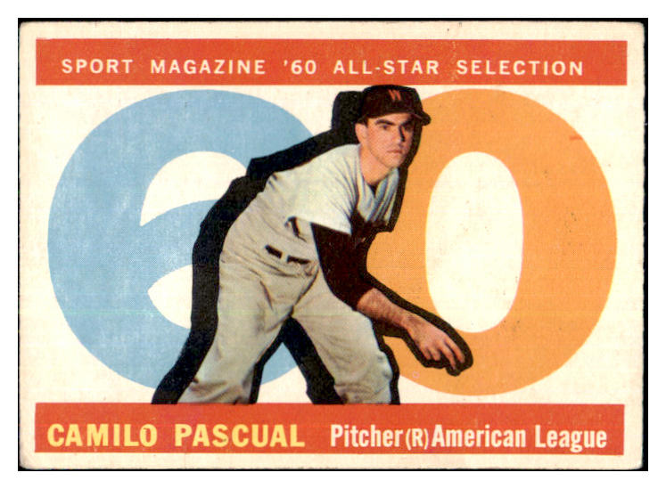 1960 Topps Baseball #569 Camilo Pascual A.S. Senators VG-EX 478134