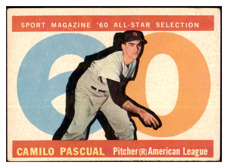 1960 Topps Baseball #569 Camilo Pascual A.S. Senators VG-EX 478135
