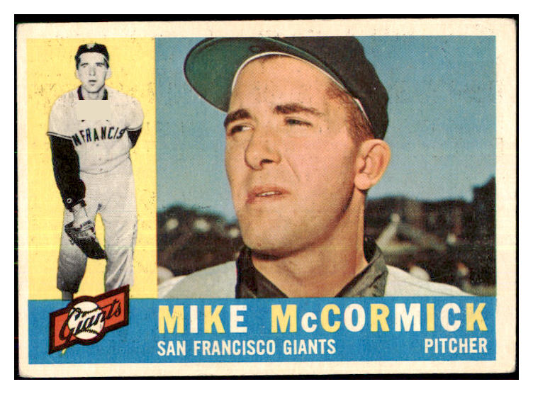 1960 Topps Baseball #530 Mike McCormick Giants VG-EX 478145