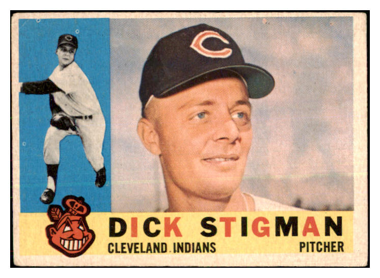 1960 Topps Baseball #507 Dick Stigman Indians VG-EX 478168