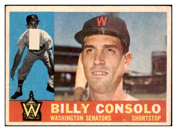 1960 Topps Baseball #508 Billy Consolo Senators VG-EX 478170