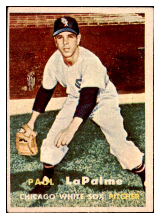 1957 Topps Baseball #344 Paul Lapalme White Sox VG-EX 478181