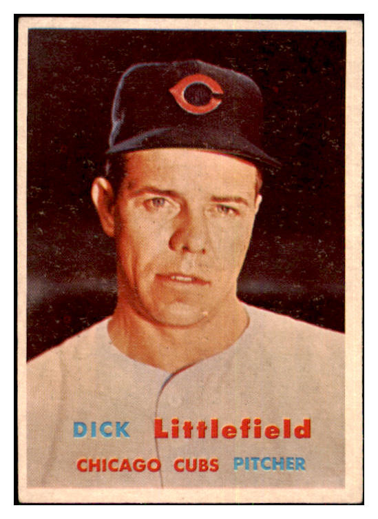 1957 Topps Baseball #346 Dick Littlefield Cubs VG-EX 478182
